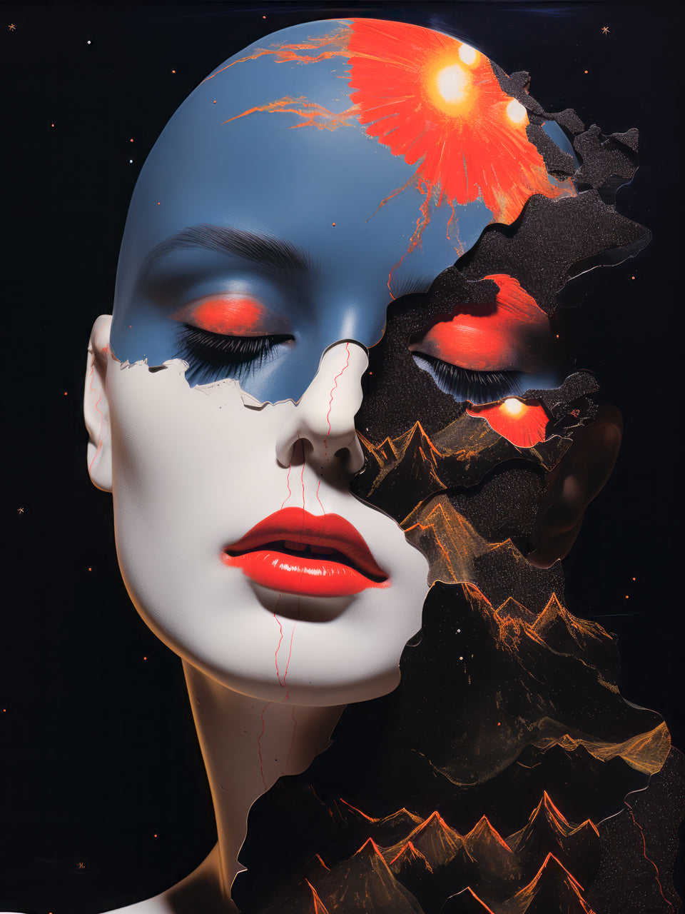 Space Mountain - Premium Matte Paper Poster