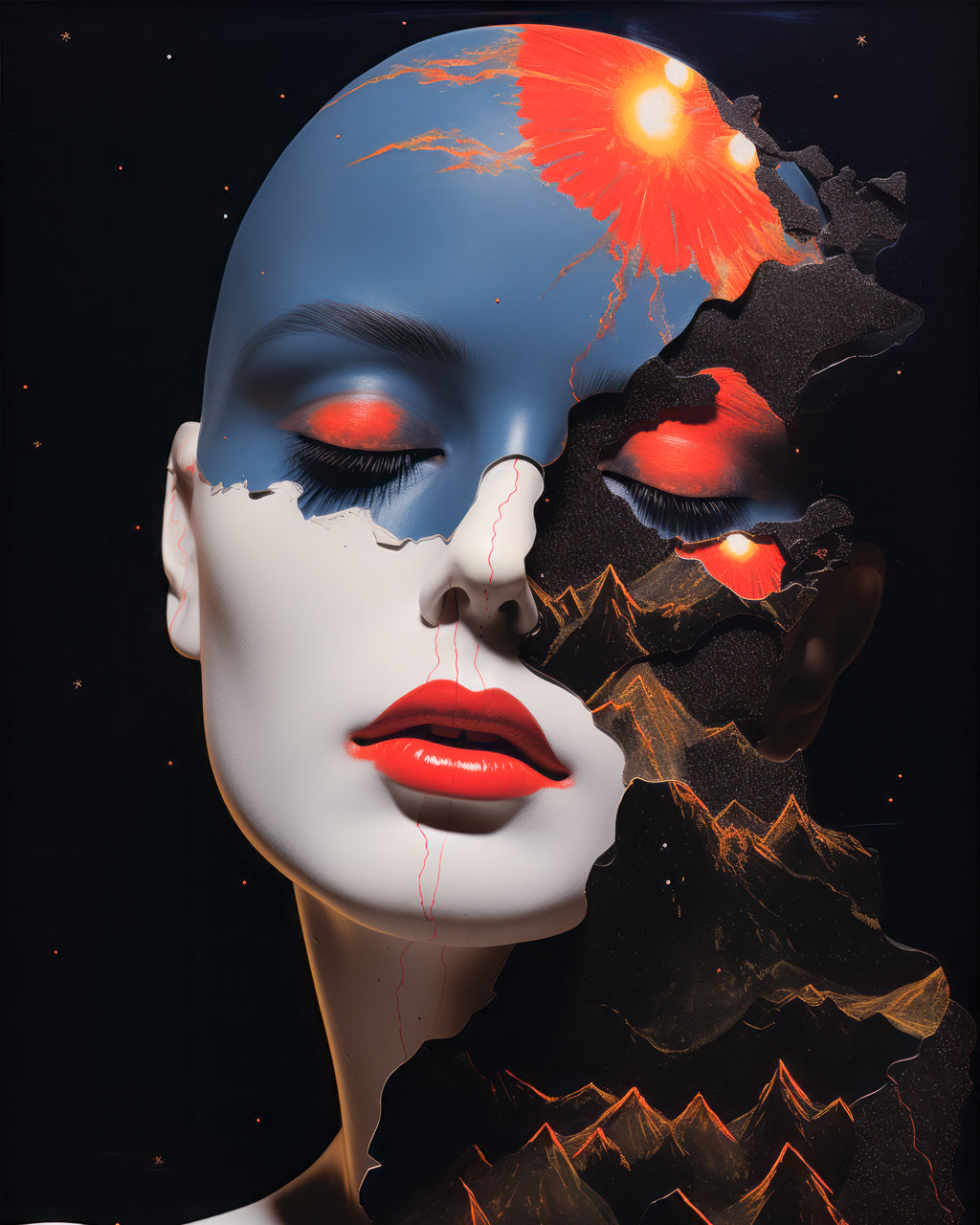 Space Mountain - Premium Matte Paper Poster