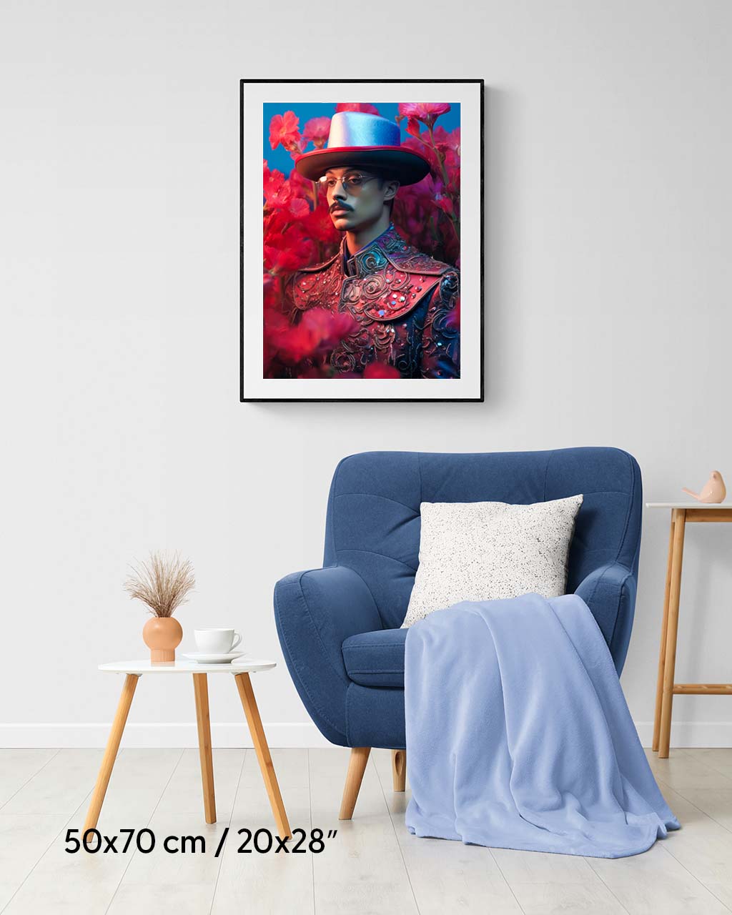 Gentleman with a Hat - Premium Matte Paper Poster