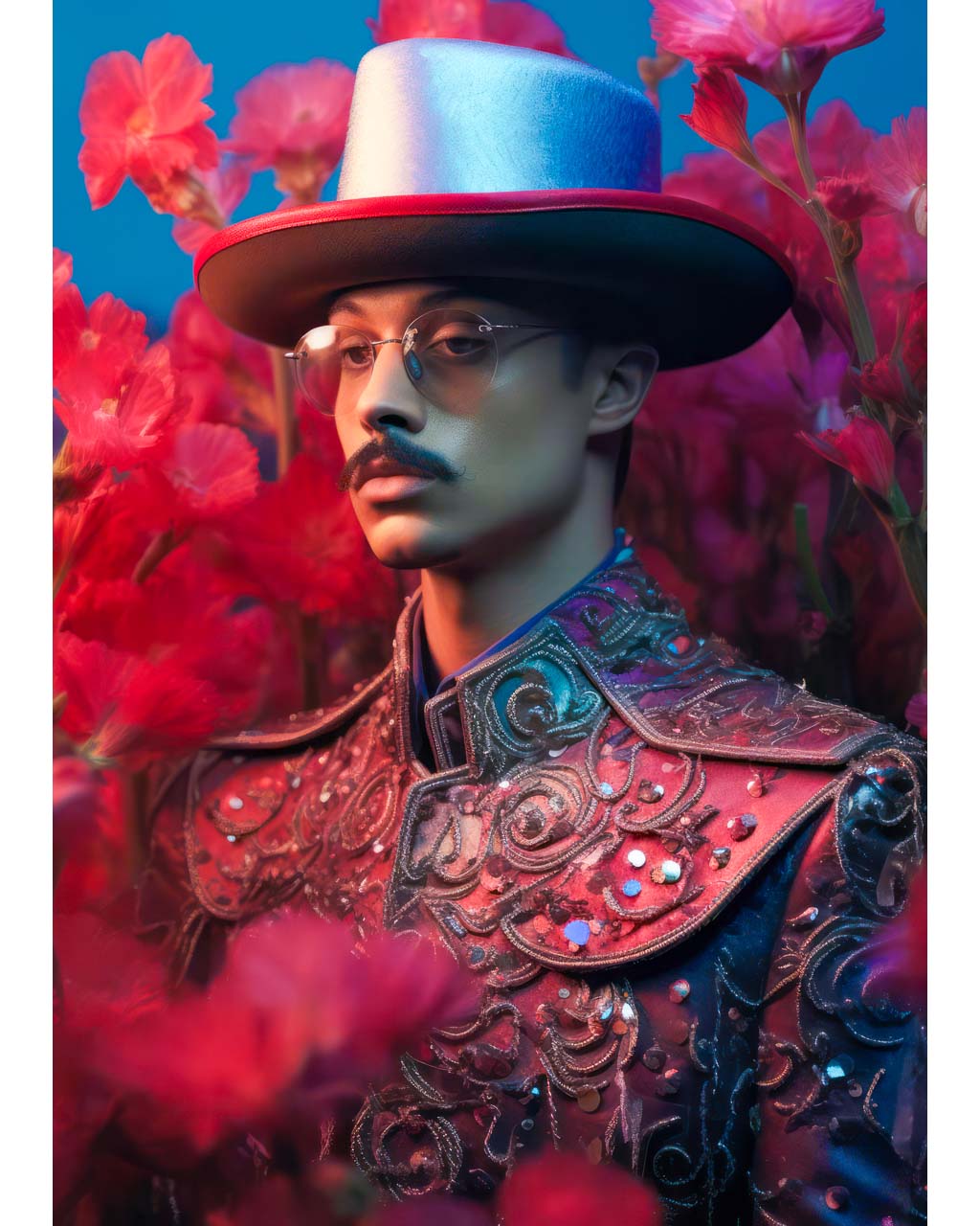 Gentleman with a Hat - Premium Matte Paper Poster