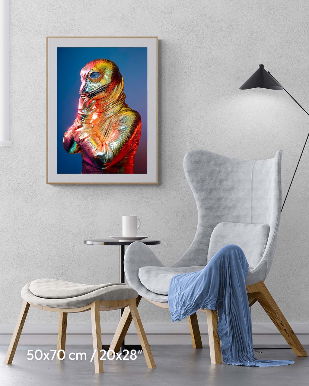 Pondering Lizard - Premium Matte Paper Poster
