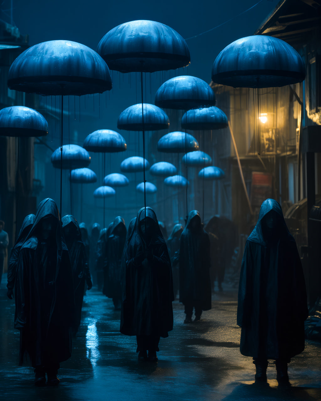 Umbrellas - Premium Matte Paper Poster