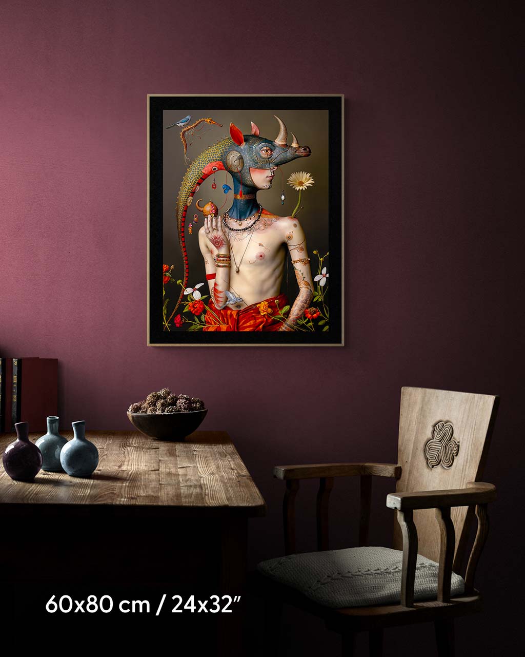 Rhino-Man - Premium Matte Paper Poster