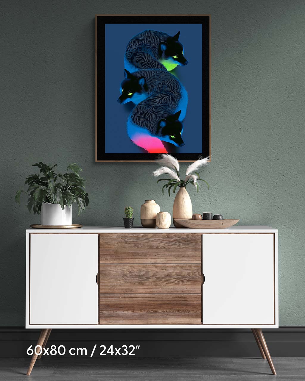 Night Foxes - Premium Matte Paper Poster